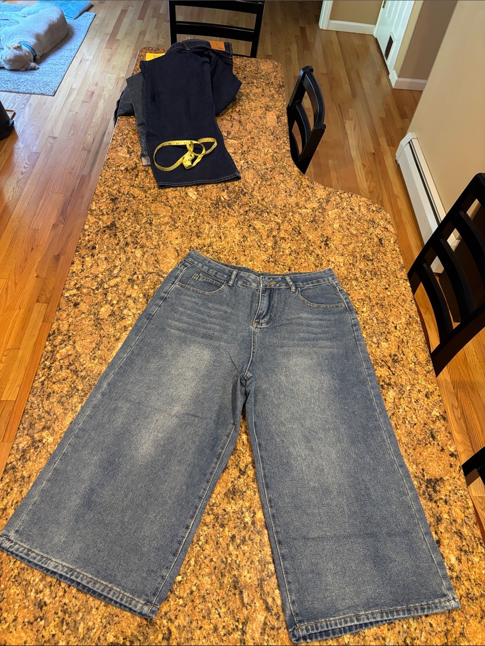 Classic Wide-Leg Women's Jeans - Blue